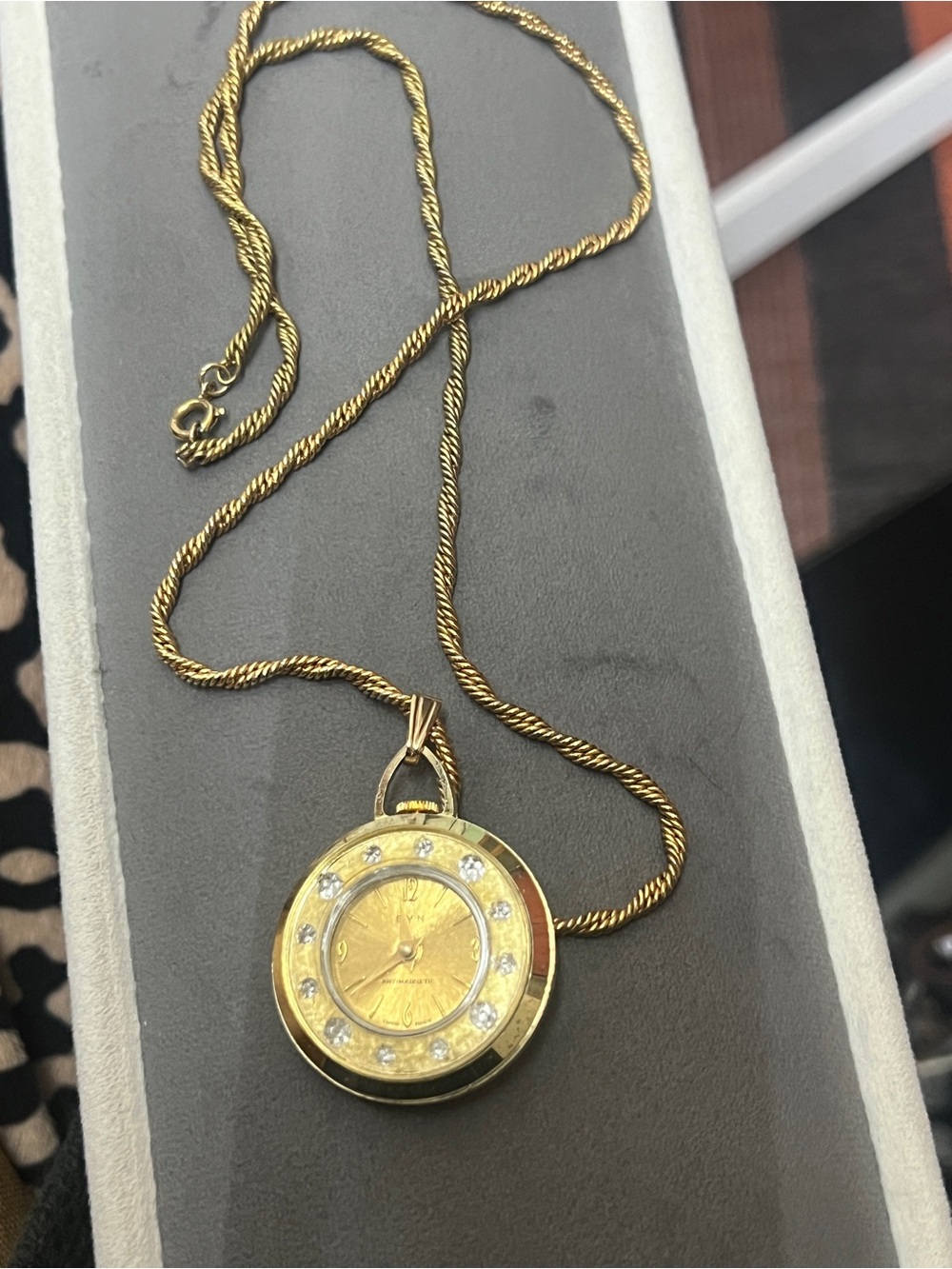 vintage Lucerne Swiss-made mechanical pendant watch
